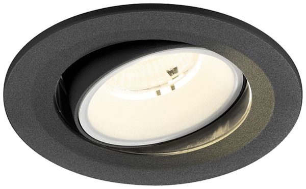 Downlight LED SLV NUMINOS MOVE S 6.7W 1050lm 4000K WB DALI Ø100×63.5 noir/blanc
