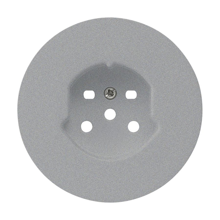 Frontset HA robusto für Steckdose Typ 15 mit Steckklemmen aluminium