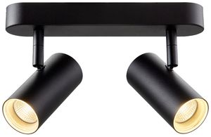 Spot LED SLV NOBLO 15W 940lm 920…930 REG 240×105×127mm nero 2×Spot