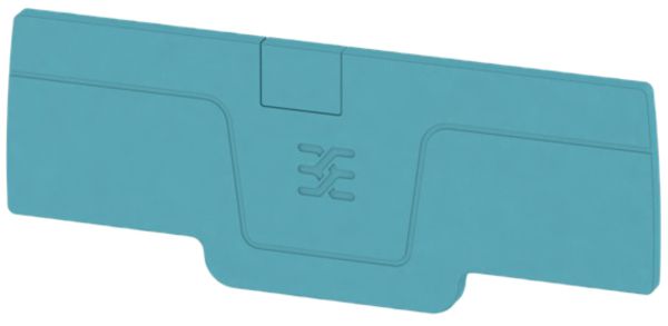 Piastra terminale Weidmüller serie A AEP 4C 2.5 75.55×2.1mm, blu