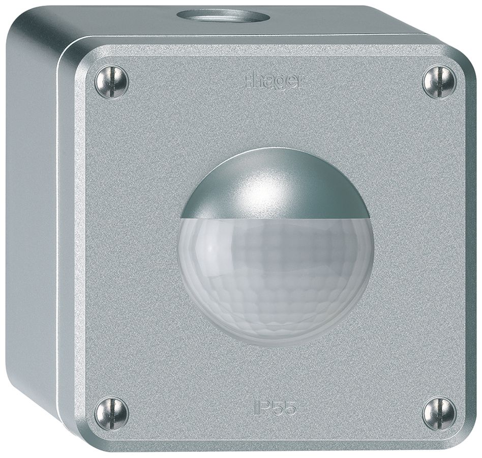 AP-Bewegungsmelder Hager robusto IP55 3-Draht aluminium