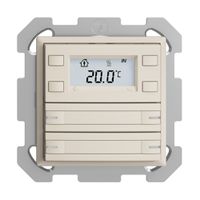 Pulsante RTH INC KNX 4×EDIZIOdue FM crema, con carta+LED RGB