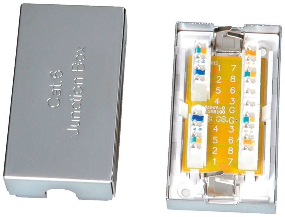 Kopplermodul ROLINE Kat.6 STP geschirmt LSA silber