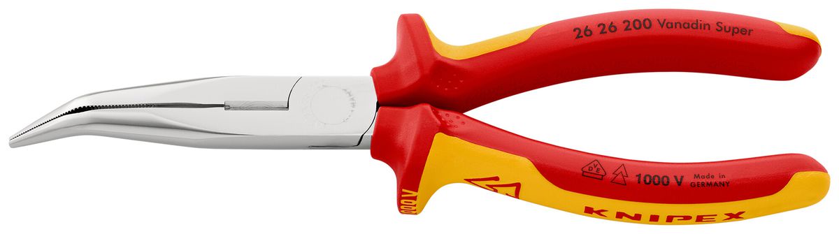 Telefonzange KNIPEX mit Schneidevorrichtung VDE gebogen 200mm