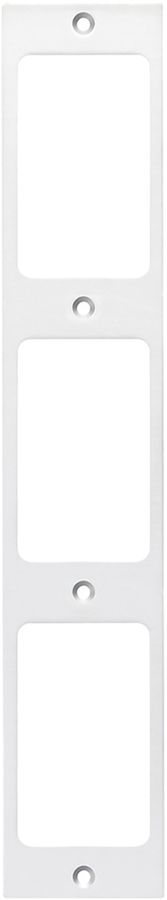 Plaque de fixation Hager FLF 3/5 3×1 aluminium anodisé bc