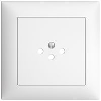 UP-Frontset, EDIZIOdue weiss 88×88mm 1×T12 mit Shutter