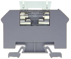 Borne de sécurité Woertz 10mm² avec LED 24VAC/DC gris