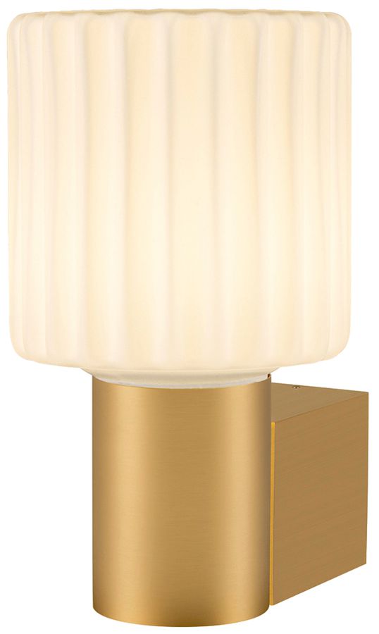 Wandleuchte SLV VARYT E14 1×6W IP44 DIM 119×60×80mm Messing