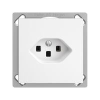 Prise INC EDIZIOdue T23 16A blanc, avec bornes enf.