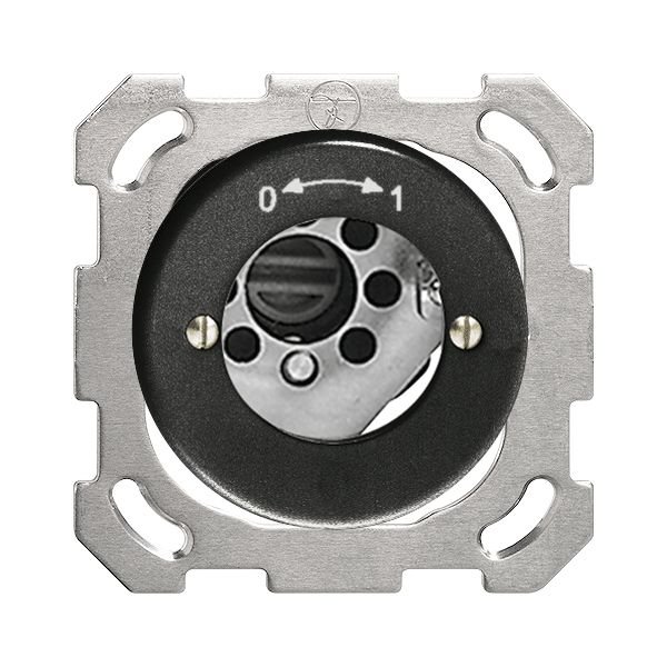 Contact pivotant ENC 0<-->1 noir pour serrure de sûr. sans cyl.