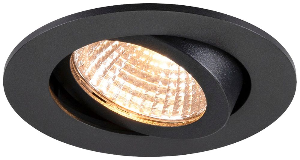 EB-LED-Spot SLV NEW TRIA 68 8W 927 IP23 38° DIM Ø82mm schwarz