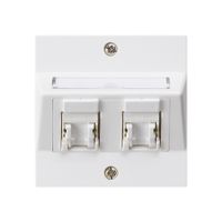 Kit di montaggio INC kallysto A cat.5e 2RJ45/u bianco