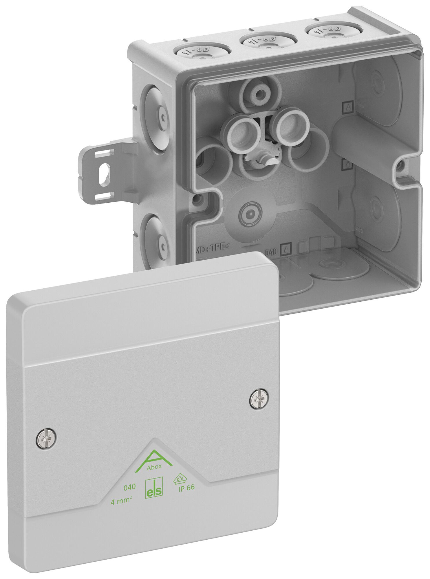 Boîte de dérivation AP Spelsberg Abox 040 AB-L 102×102×57mm IP66 gr