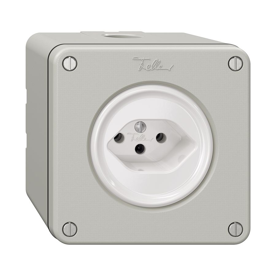 Presa NAPU NEVO, 1×T13, grigio chiaro