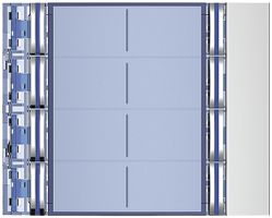 Frontale con 8 tasti per modulo di chiamata 8 tasti Sfera alluminio