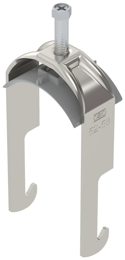 Fixation rapide BET 2056 pied à W matière synthétique 52…58mm 1×câble A2 1.4301