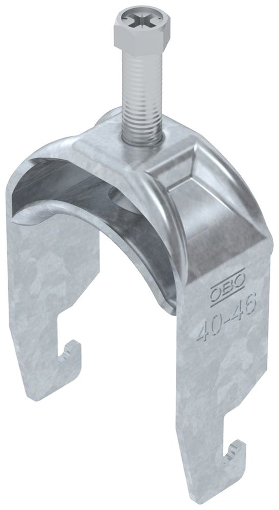 Fixation rapide BET 2056 pied à U métal 40…46mm 1×câble acier Zn-ch-im