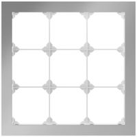 Telaio di copertura INC EDIZIO.liv prestige SNAPFIX® 3×3 214×214mm acciaio af.Cr