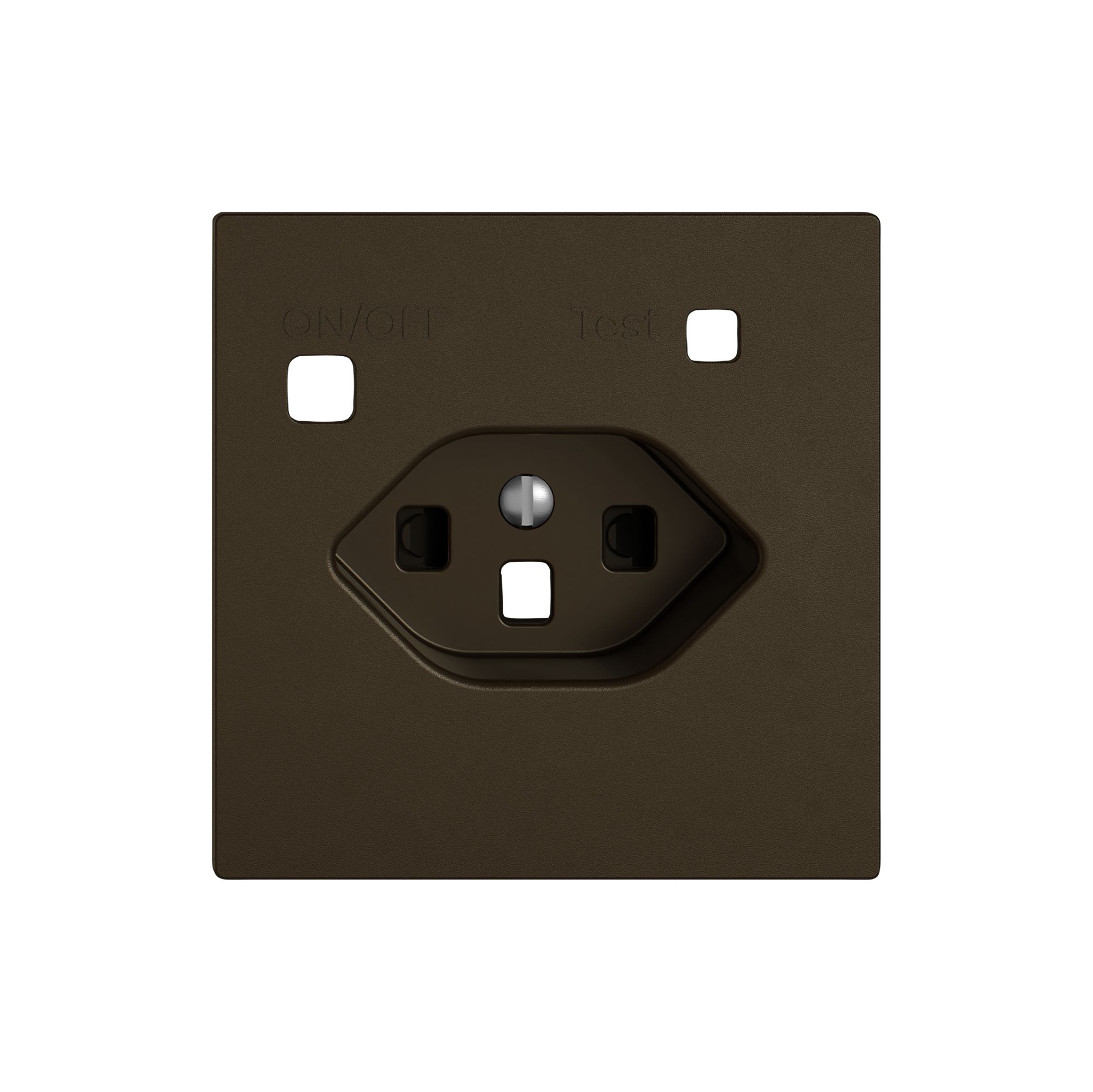 Montageset EDIZIO.liv SNAPFIX® f.Fehlerstrom-Schutzsteckdose Typ 23 Shutter br