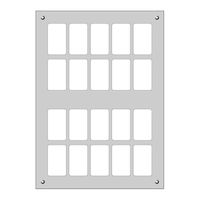 Montageplatte FLF 4×5 Al natur eloxiert