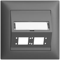 Kit montaggio INC EDIZIOdue FMI uscita obliqua 2×R&M cat.6A/LC speciale, grs