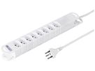 Steckdosenleiste A. Steffen VARIABL 10A 8×T13 magnetisch weiss