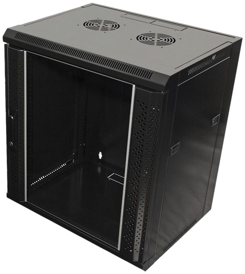 Armadio murale VALUE 12 UA (h×l×p) 640×570×450 mm, nero, RAL9005