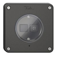 Druckschalter 1K/2T Szene NEVO Wiser N.CO schwarz