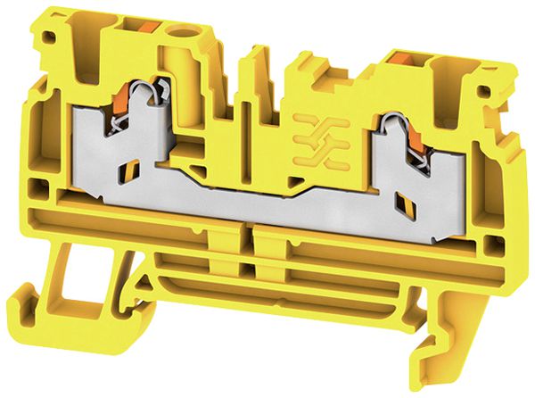 Borne de passage joignable WM S2C 2.5mm² 24A 800V ressort 2×1 DIN35 jn