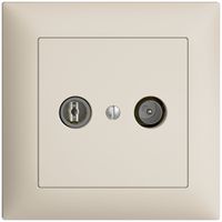 Prise TV-R ENC EDIZIOdue 11dB crema à large bande 5…2000MHz, FMI