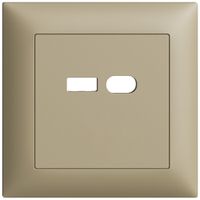 Kit di montaggio INC Feller EDIZIOdue per presa USB 18W tipo A + tipo C sand