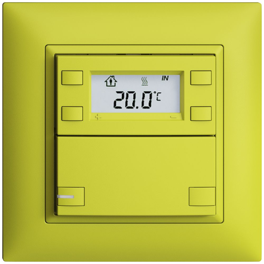 Poussoir RTH ENC KNX 1× EDIZIOdue FMI lemon, avec LED RGB