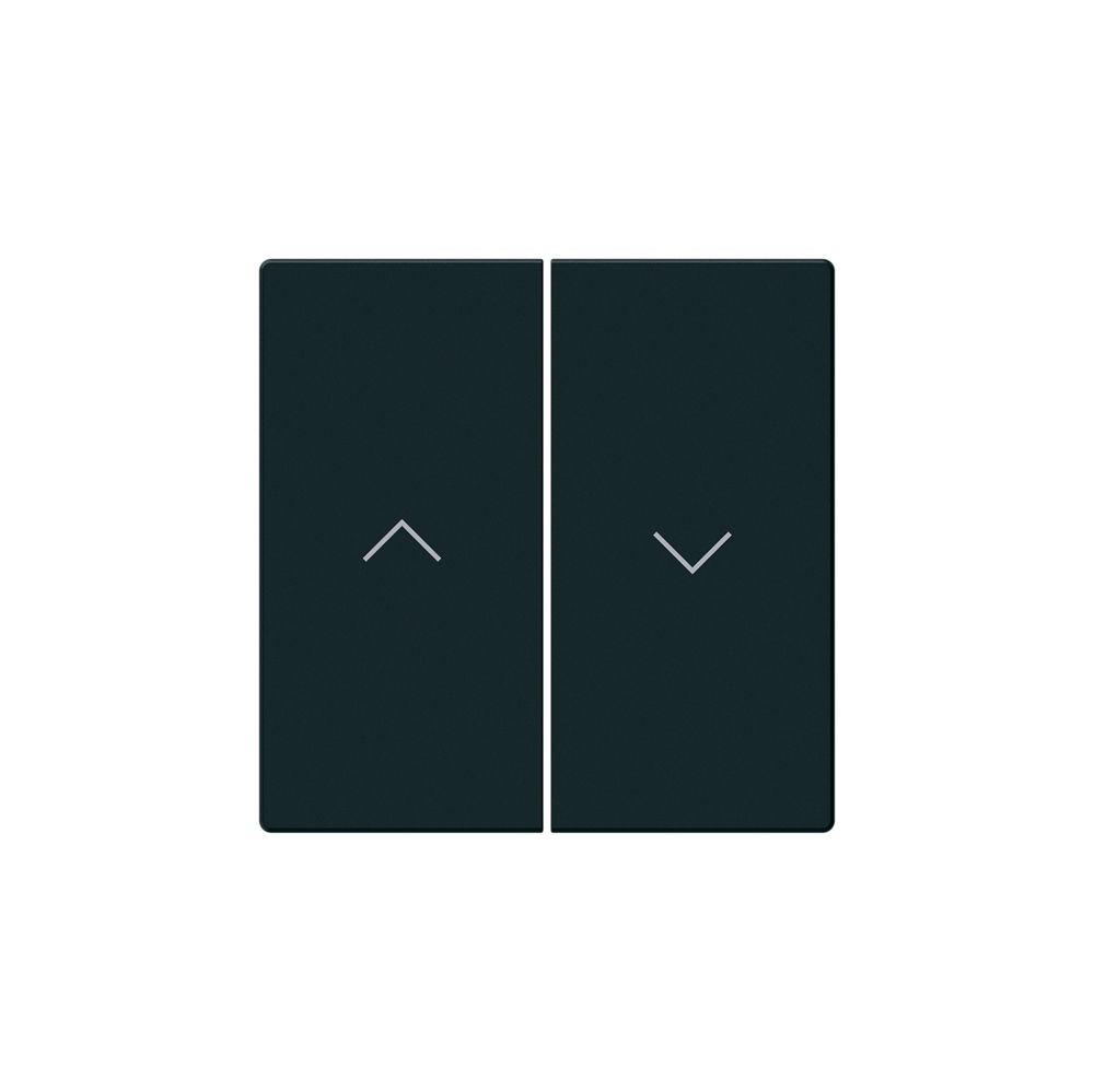 KNX-Storentasterfront Hager BA basico Z 2-fach schwarz