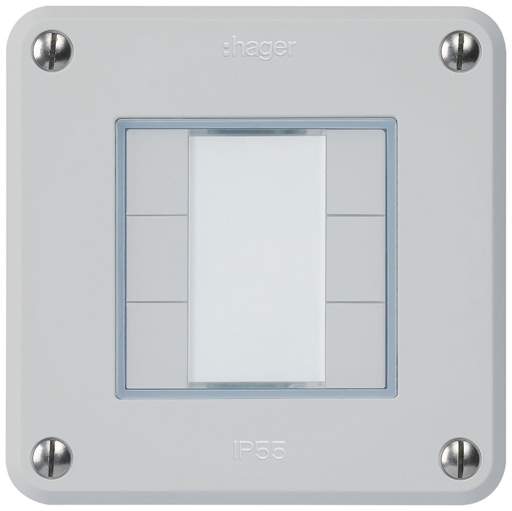 UP-Taster robusto A KNX 6× s/e-link hellgrau