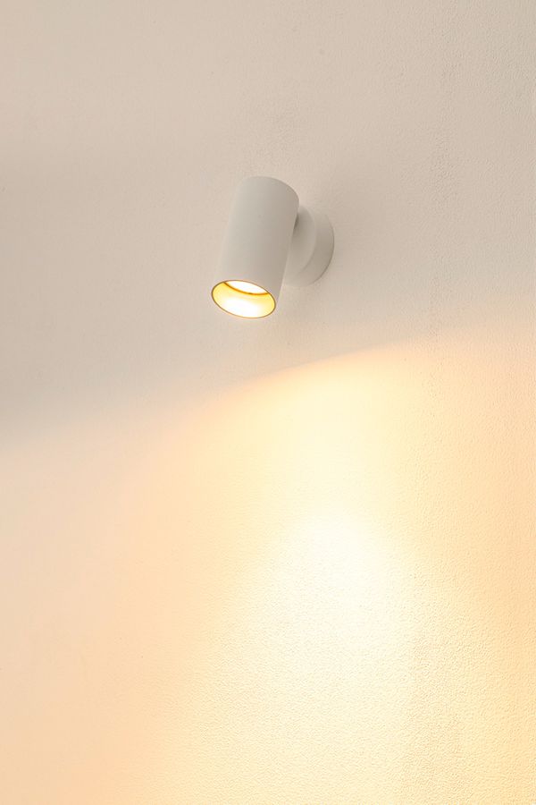 Plafonnier/applique SLV KAMI GU10 1×0…10W 114×70mm blanc/or