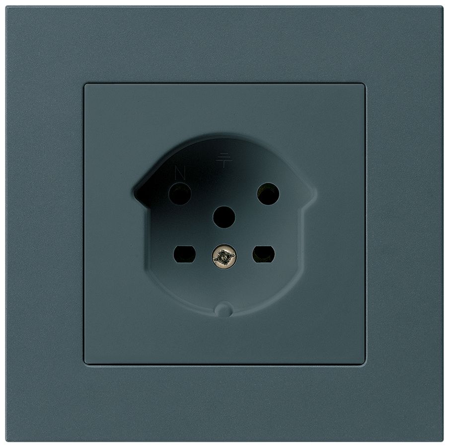 UP-Steckdose kallysto.pro T15 anthrazit Schraubklemme