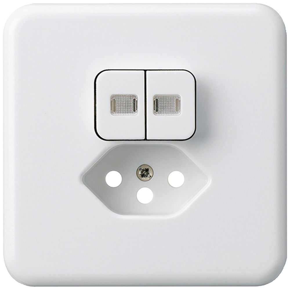 Kit frontale INC basico 86×86 bianco 2 lenti protezione bambini S1/T13 per BOMI