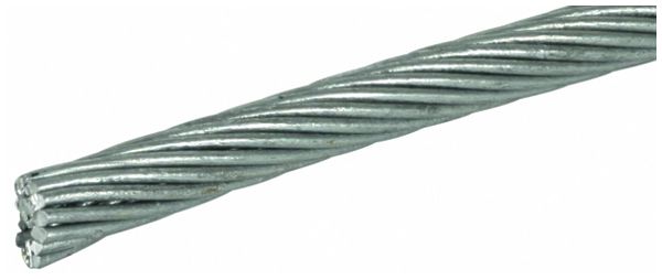 Corde acier flexible DEHN/elvatec 11.5mm (19×2.3mm) rouleau 50m zinc galvanisé