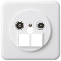 Prise multimédia ENC basico TV-R montage C 19dB 2GHz blanc