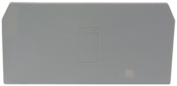 Trenn-/Abschlusswand 16mm² grau für F W35310/16