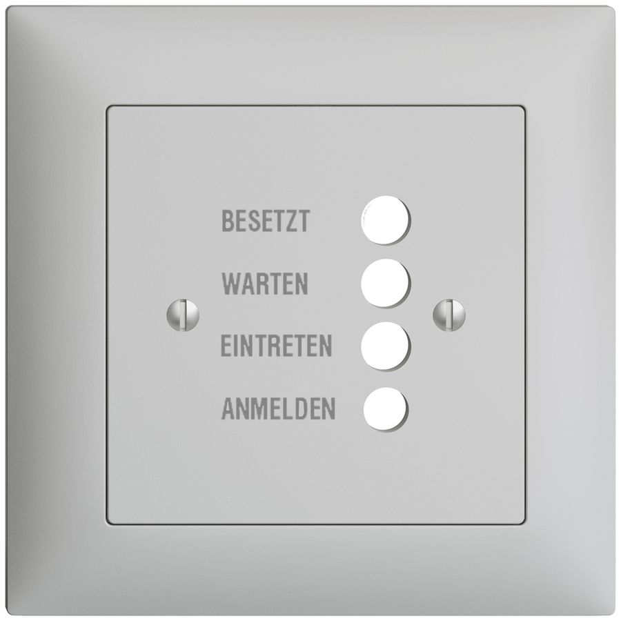 UP-Frontset EDIZIOdue hellgrau 88×88mm für Türstation 1334.D