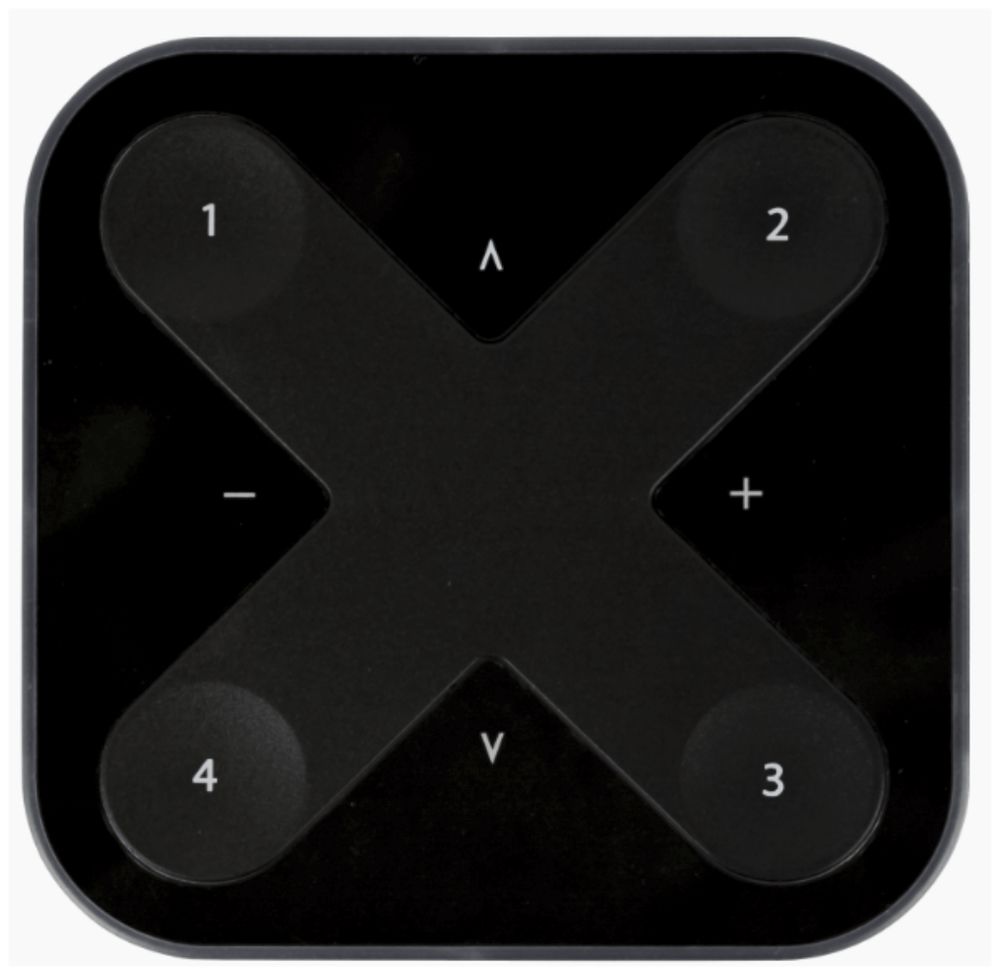 Émetteur RF mural Casambi XPRESS RWBT, Bluetooth, 90×90×12mm, noir