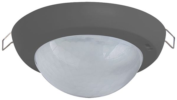 EB-Präsenzmelder SWISSLUX PD4N-KNXs-ST-DE 360° dunkelgrau