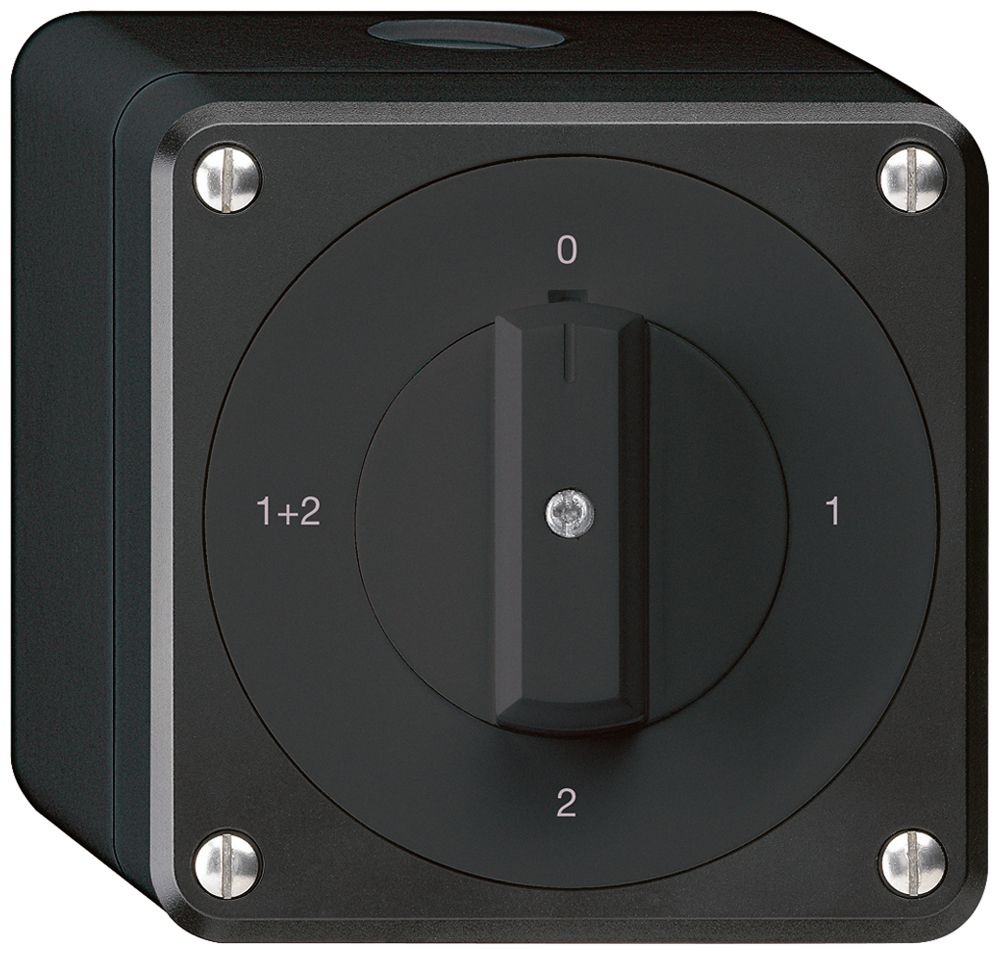 AP-Drehschalter robusto IP55 Schema 1/1P schwarz