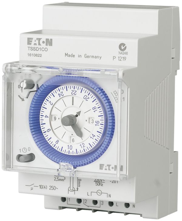 REG-Schaltuhr analog ETN 1W Tag synchron, TSSD1CO