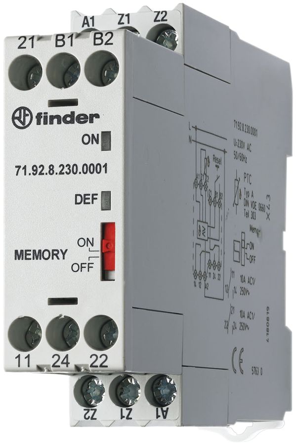 EB-Thermistorrelais Finder 24VUC 2W 10A für PTC
