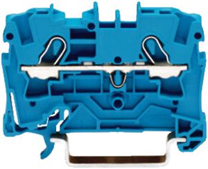 Borne de passage WAGO TopJob-S 4mm² 2L bleu série 2004