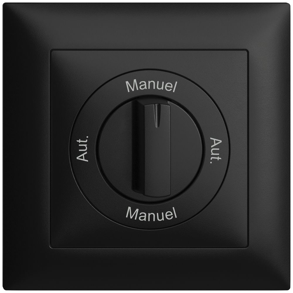 Kit frontal Auto-Main-Auto-Main EDIZIOdue 88×88mm noir