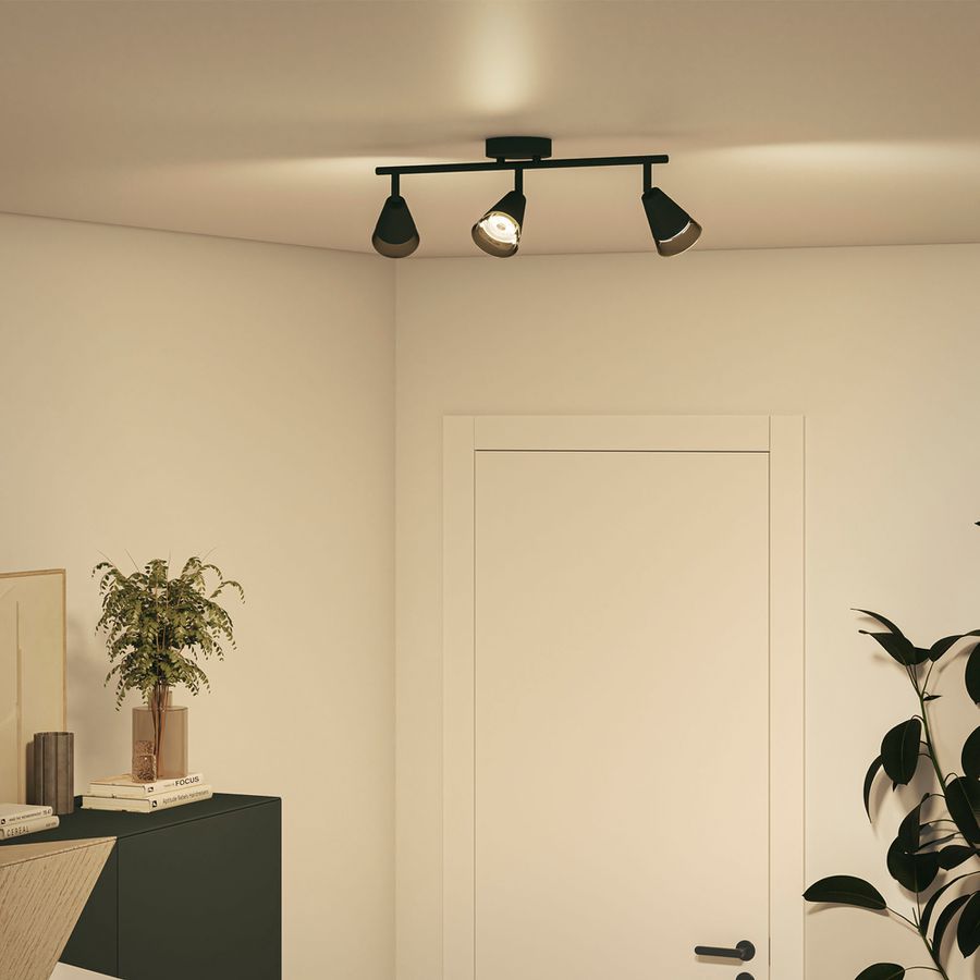 Spot Philips Cleft GU10 3×5W 484×152mm noir