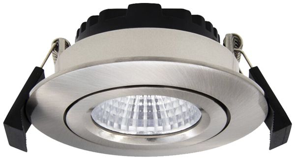 LED-Downlight DOTLUX CIRCLEminidim 6W 580lm 3000K IP44 38° DIM Ø85mm Silber